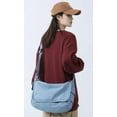 thumbnail image 2 of ZhangBaoLin Canvas Hobo Bag for Women Washed Denim Shoulder Bag Retro Crossbody Toets Large Capacity Handbag Commuting Purse, 2 of 5