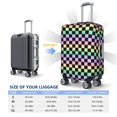 thumbnail image 2 of rainbow gradient colorful checkered Luggage Cover Anti Scratch, Elastic Suitcase Protector Suitcase Covers for Luggage Fits 18-32 Inch Luggage, 2 of 5