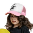 thumbnail image 3 of PAYOHTO Kids Basketball Player Splash Silhouette Baseball Hat Back Adjustable Mesh Breathable Hats Pink Trucker Cap Outdoor Fishing Sun Caps for Boys or Girls ages 4-10, 3 of 9