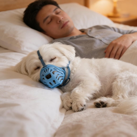 Dog Muzzle Medium Sized Dogs,Soft Breathable Rubber Dog Muzzles,Adjustable Basket Muzzles Prevents Chewing and Biting for Grooming Trimming Training(Blue M)