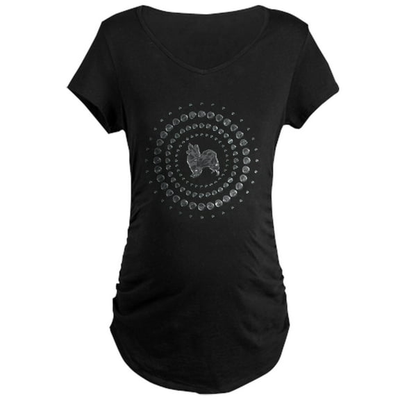 CafePress - Papillon Maternity Dark T Shirt - Maternity Dark T-Shirt