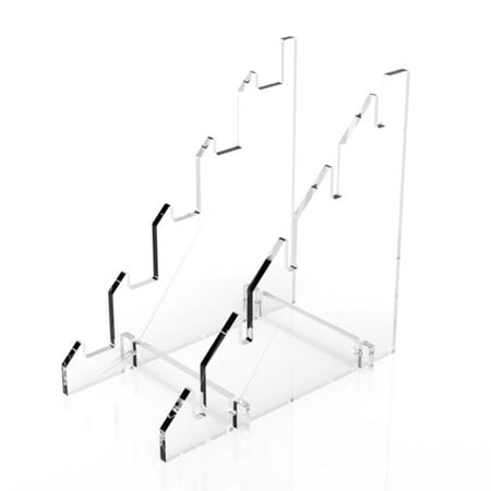 

Topaty 5-Slot Knives Display Stand | Acrylic Clear Display Stand for Pocket/EDC Knives | Stair Style Transparent Knives Display Stand Rack Plate