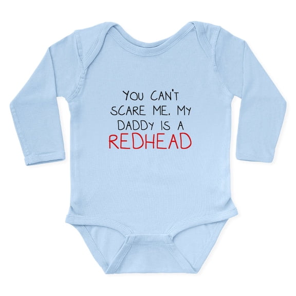 CafePress - My Daddy Is A Redhead Body Suit - Long Sleeve Cotton Baby Bodysuit