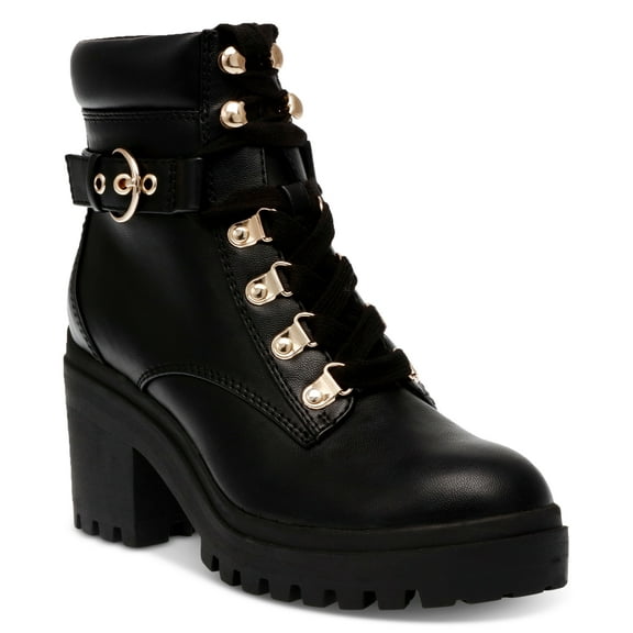 Wild Pair Womens Bridgitt Booties Black Smooth 7.5M