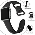 thumbnail image 2 of Tianle Compatible with Apple Watch Series 9 Band 45mm 41mm,2 Pack Soft Silicone Replacement S9 Strap Wristband for iWatch Series 8 7 6 5 4 3 2 1 SE bands Women Men, 2 of 7