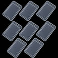 thumbnail image 1 of 1-10Pcs Waterproof Transparent Card Cover Rigid Plastic Bus Card Holder Case Business Credit Cards Bank ID Card Sleeve Protector 8pcs, 1 of 6