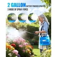 thumbnail image 2 of Sprayer 2 Gallon, Electric Weed Sprayer with 3 Adjustable  Levels, 4 Nozzles & Extendable Wand, Rechargeable Garden Sprayer for Yard, Lawn,  & Fertilizer, 2 of 6