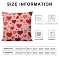 thumbnail image 5 of Nawypu Romantic with Hearts Valentine Day Pillow Cases Microfiber Pillowcases with Hidden Zipper Soft Comfortable Bed Pillow Covers, 5 of 5