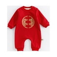 thumbnail image 3 of GERsome Chinese Baby Red Outfit Newborn Infant Boy Girl Bodysuit Chinese New Year Tang Suit, 3 of 7