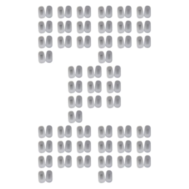 pitrice 10pair Improved Comfort With Glasses Silicone Nose Pads Easy Installation Reduce Pressure Anti-slide white S 5Set