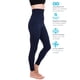 thumbnail image 4 of Leggins para hombre, cintura alta, compresión, control de barriga, azul marino, talla M, 4 of 7