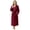 Burgundy, variant on Premium Womens Robe, Plush Fleece Long Bath Robe for Women, Fluffy Soft Women's Bathrobe, Medium, Taupe