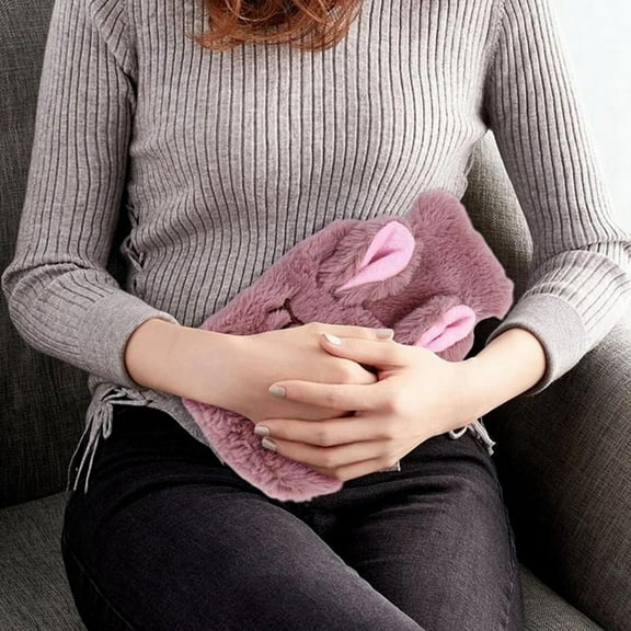 Winter Hot Water Bottle PVCPlush Shoulder Hand Warmer Heat Pack Reusable Heating B G23081
