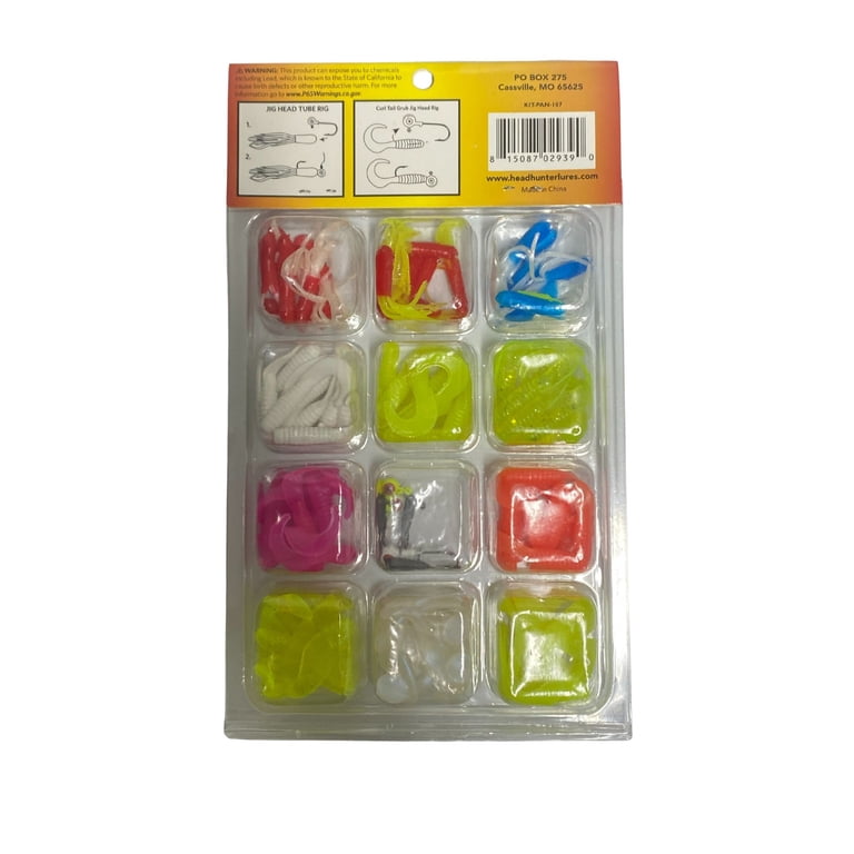 Headhunter Lures, Crappie And Panfish Kit With Lead Heads, 1.75in