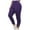 Purple, variant on DeHolifer Women's High Waist Yoga Pants Tummy Control Workout Ruched Butt Lifting Stretchy Leggings Textured Booty Tights plus size Purple XXL