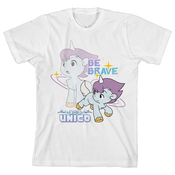 Unico: Awakening Be Brave Youth White Short Sleeve Tee-XL