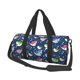 thumbnail image 1 of Balery Colorful Cartoon Shark Bolsa de Gimnasio para Mujeres y Hombres, Bolsa de Viaje Impermeable, Bolsa de Fin de Semana con Compartimento para Zapatos y Bolsillo Húmedo, 1 of 6