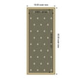 thumbnail image 5 of Kate and Laurel Framed Fabric Pinboard 18 x 42, Green Botanical Block Print Printed Linen Classic Bulletin Board for Use as a Vision Board or Wall Organization, Florence Gold Frame, 5 of 8