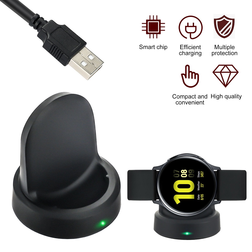 For Samsung Galaxy Watch Active 1 2 Wireless Usb Charger Charging Dock 40 44mm Walmart Com