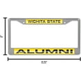 thumbnail image 3 of Wichita State NCAA Shockers Chrome Metal ALUMNI License Plate Frame Holder, 3 of 6