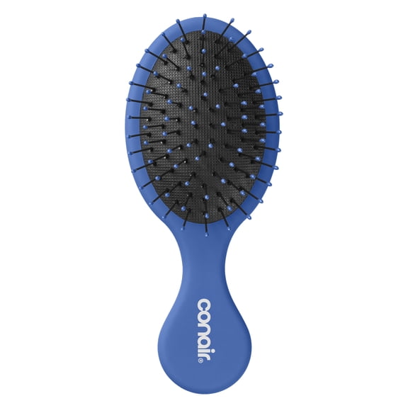 Conair Beyond Gentle Mini Cushion Hairbrush for Wet or Dry Hair, Colors Vary