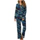thumbnail image 2 of Puntoco Conjuntos de pijamas cómodos para mujer, pijamas de manga larga y pantalones largos para mujer y hombre, ropa de casa sexy para mujer, 2 of 5