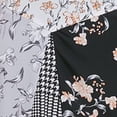 thumbnail image 4 of Calvin Klein Womens Asymmetric Printed Midi Skirt Black 12, 4 of 4