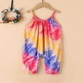 thumbnail image 2 of Toddle Sleeveless Jumpsuit with Tie-dye Pattern Printing Elastic Closure Clothing, 2 of 2