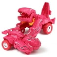 thumbnail image 3 of Homaful 2 Pack Dinosaur Car Toy 2 in 1 Deformation Car for Kids Boys Playing Transform Car Robot Toys Inertial Slide Toy Car for 3 4 5 6 7 8 Year Old Girls Boys Best Christmas Birthday Gifts, 3 of 7