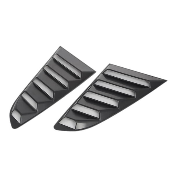 1 Par de Persianas Negras para Ventana Lateral Trasera 2015-2021 Sunnimix 46,5x27,3 cm