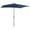 Dark Blue, variant on Beyamis 9' x 7' LED Lighted Solar Umbrella - Tilt & Crank Design, Fits Table/Base, for Garden, Deck, Pool, Beach, Wine Red, Spring Patio Decor