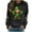 Black, variant on Saint Patricks Day Outfit Women Shamrock Print Shirt Cute Crewneck Sweatshirt Long Sleeve Pullover Tops Green Sweatshirt Women