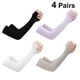 thumbnail image 4 of EeaseMX 4 pares de mangas de brazo con protección UV, transpirables y refrescantes para conducir al aire libre (estilo de puntos, negro, blanco, gris y morado)., 4 of 7