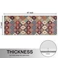thumbnail image 5 of Kitchen Rugs Sets Of 2,Orange Ethnic Rhombus Pattern Anti Fatigue Kitchen Mat Rugs Non Slip Washable,Decorative Kitchen Floor Mats for Kitchen,Sink,Laundry,17"X47", 5 of 5