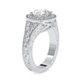 thumbnail image 2 of Kiva Jewel 1.77 Ct Round Cut Lab Created Diamond Engagement Ring - Design for Women - 14K White Gold Plated Ring - Perfect for Proposals, Anniversary, and Birthday Gifts - Elegant Prong Set, 2 of 6