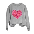 thumbnail image 5 of Yuyuzo Chandails en Molleton pour Femmes Décontractés Saint-Valentin Manches Longues Col Rond Ample Ajusté Mince Chandail Tops, 5 of 5