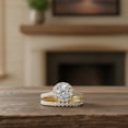 thumbnail image 4 of Mauli Jewels 0.75 Carat Diamond Engagement Ring Bridal Set for Women in 14K Yellow Gold | Prong-Set Natural Diamond Wedding Ring Gift for Her, 4 of 8