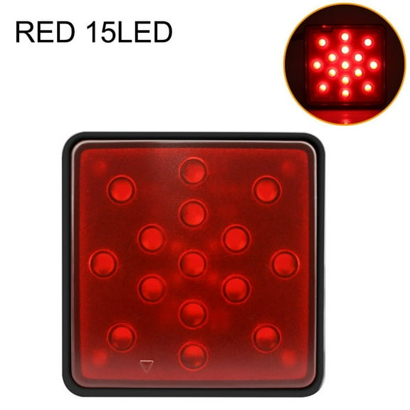 1X 12/15Led Brake Light Drl Trailer Truck Hitch Cover Fit 2" Towing Hauling