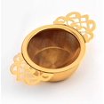 thumbnail image 1 of Stainless Steel Tea Infuser with Lace Double Handle, Fine Mesh Tea Strainer(Gold), 1 of 5