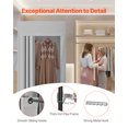 thumbnail image 4 of VEVOR Fitting Room, Dressing Room with Thick Polyester Curtains, Privacy Space with Shading Curtain and a Hook, for Boutique, Mall, Tailor's Store & Outdoor 39 x 39 x 78 in (Black and Gray-White), 4 of 9