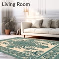 thumbnail image 2 of ODIKA 8'x10' Machine Washable Non-Slip Area Rug, showcasing Intricate Paisley Flourishes High Traffic Rug, Beige, 657961, 2 of 7