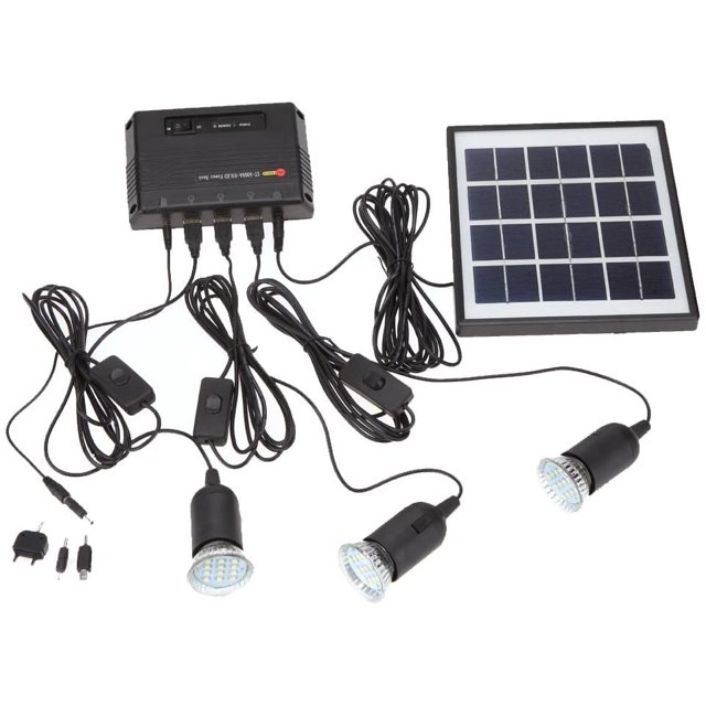 Bombilla de luz LED, Sistema de bombilla de luz LED solar para exteriores Panel solar JAMW Sencillez