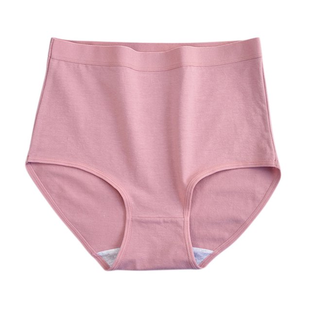 High Waist Panties for Women, Plus Size Tummy Control Briefs with Butt Lifting Seam, Seamless Invisible Wear Under Form-Fitting Clothes. Pink 2XL