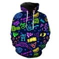 thumbnail image 1 of Sudadera con capucha y cremallera para hombre, con barra luminosa, manga larga, estilo urbano, para adolescentes, divertida, con estampado 3D, unisex, para primavera, 1 of 6