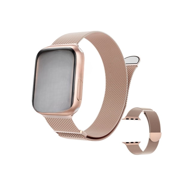 Metal Magnetic Band Compatible with Apple Watch Bands 38mm 40mm 41mm (S10 42mm)  Stainless Steel Mesh Loop Strap with Magnetic Clasp for iWatch SE/7/6/5/4/3/2/1"