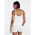 thumbnail image 3 of No Boundaries Cami and Boxer Shorts Sleep Set from our Cloud Core Collection, 2-Piece, Women's XXS-3X, 3 of 5