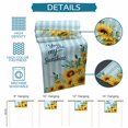 thumbnail image 6 of Sunflower Table Runner 90 Inches, Summer Botanical Yellow Floral Blue Striped Bed Runner Dresser Scarves Tabletop for Indoor Outdoor Parties/Ceremony/Banquet, 13" x 90", 6 of 9