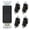 Matte Black, variant on Single Pole Decors Light Switch with Screwless Plate, 15A 120-277V, Paddle Rocker Switch Replacement, On/Off Wall Switch, Self-Grounding, Residential Grade, UL/CUL (5 Pack, Glossy White)