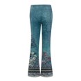 thumbnail image 5 of Susanny Womens Yoga Pants with Pockets High Waisted Pants Floral Wide Leg Flare Yoga Pants Boot Cut Yoga Leggings Pants Work Pants Cyan M, 5 of 5