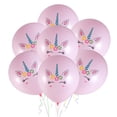 thumbnail image 1 of 20 globos de látex de unicornio de 12 pulgadas de colores para fiestas de cumpleaños, bodas y Navidad (rosa), 1 of 7